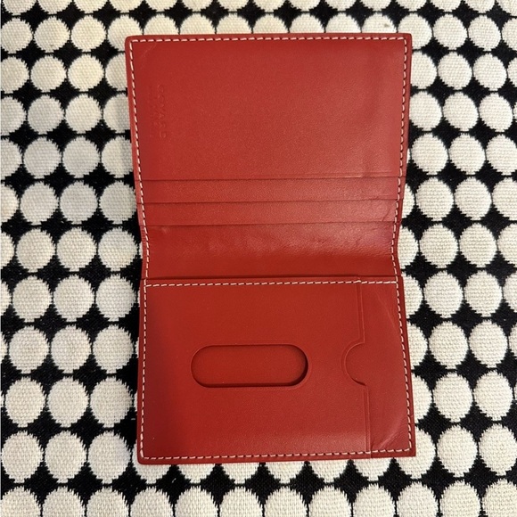 Goyard Red Card Holder Luxury Accessory - Picture 5 of 10